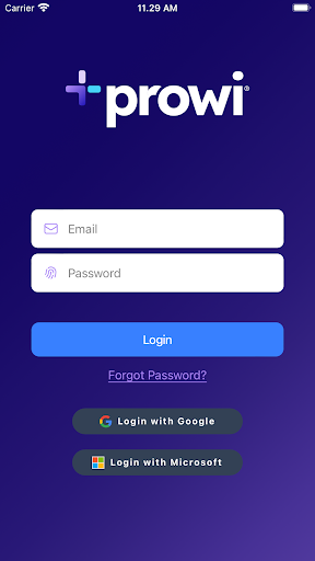 Android application Prowi screenshort