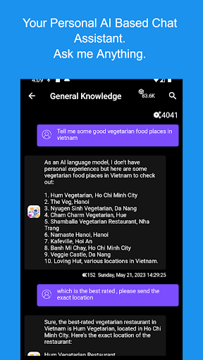 Android application Knowledge Robo - AI Chat screenshort