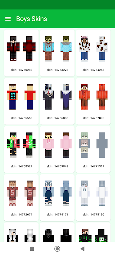 Boys Skins for Minecraft Screen 2