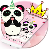 Pink Cute Panda Horn Theme icon