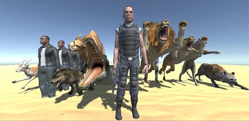 African Desert Hunting Patrol