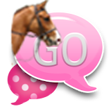 GO SMS - Equestrian Pink icon