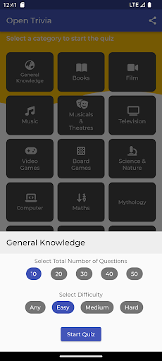 Trivia Quiz Screen 3