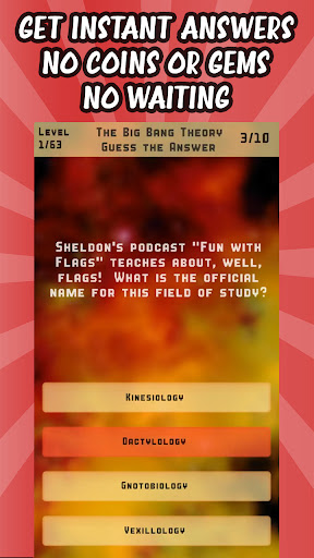 The Big Bang Theory Quiz Screen 3