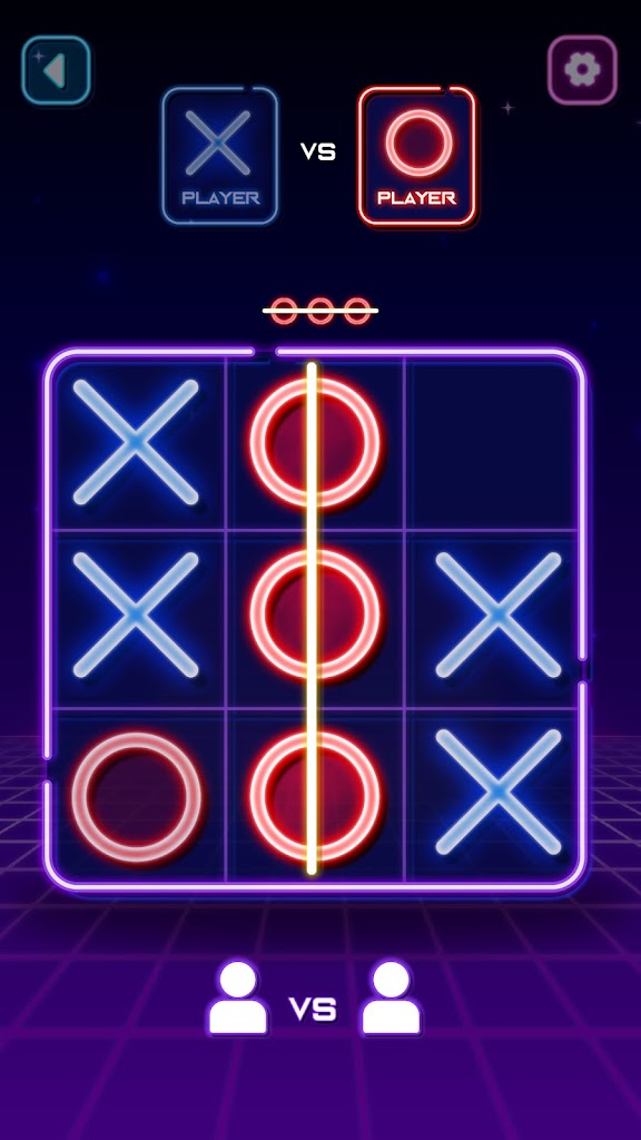 Tic Tac Toe Glow: 2 Player XO For MacOS