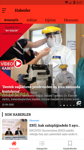 Android application Kayserimnet screenshort