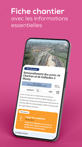 Info travaux IDF : SNCF RÉSEAU Screen 2