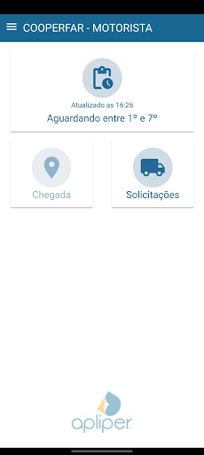 Android application Cooperfar - Motorista screenshort