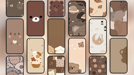 Android application Brown Wallpaper Cute screenshort