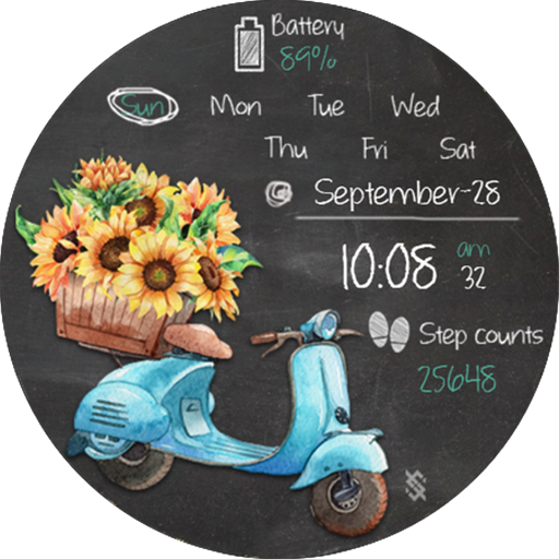 BFF128- Blackboard Art Flower - AppWisp.com
