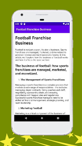 Football Franchise Business