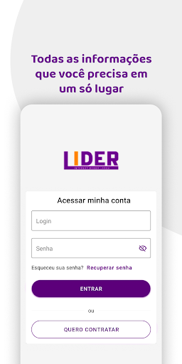 Android application Lider Internet screenshort