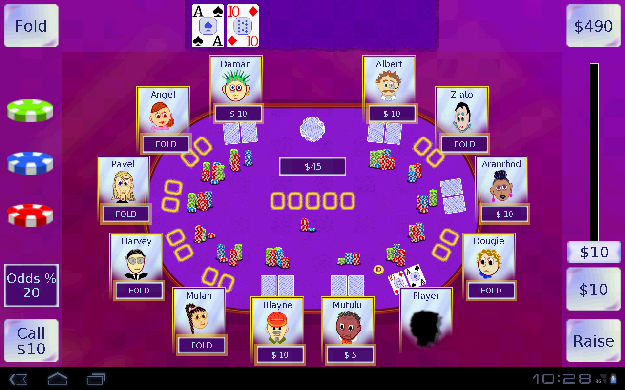 Android application Play Poker screenshort