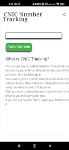 CNIC Information Number Finder