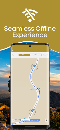 Screenshot of Mount Lemmon Audio Tour Guide