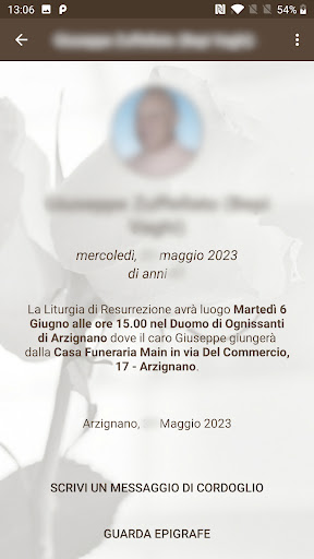 MAIN Servizi Funebri Screen 2