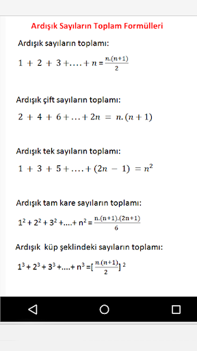 tyt matematik formülleri Screen 3