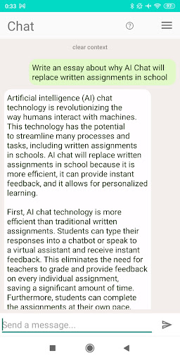 AI Chatbot Assistant Screen 2