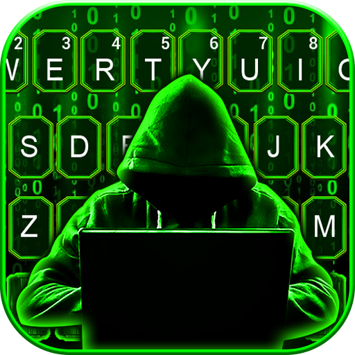 Neon Matrix Hacker Keyboard Ba logo