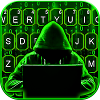 Фон клавиатуры Neon Matrix Hacker