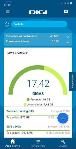 Android application Digi Connect: Consulta tu cons screenshort