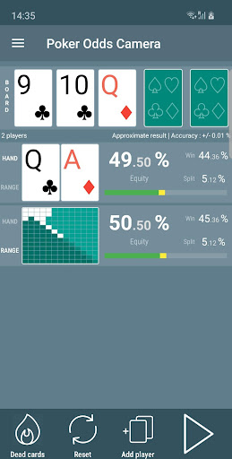 Poker Odds Camera Calculator screenshots 3