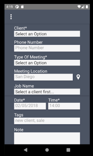 SDA (Sales Digital Assistant) Screen 3