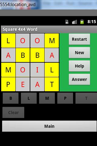 Word Square 4g Puzzle Screenshot