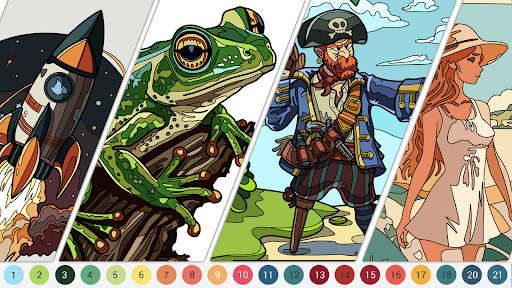 Color Tap: Coloring by Numbers Screen 3