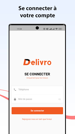 Delivro Livreur Screen 2