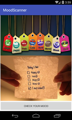 Android application Mood Scanner screenshort