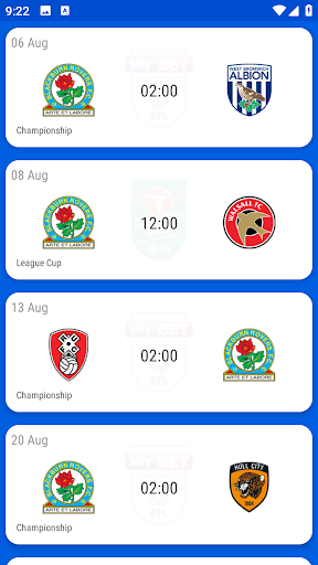 Blackburn Rovers Fan App Screen 3