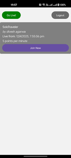 Android application Only Live Streaming screenshort