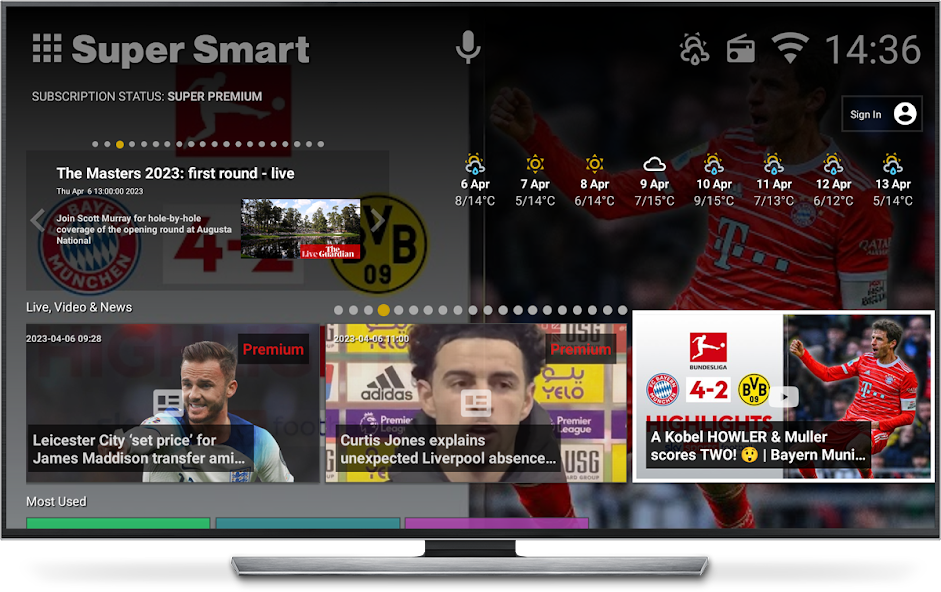 Super Smart TV Pelancar 3.8.11 APK + Mod (Unlimited money) untuk android