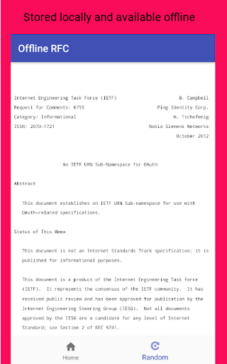 Offline RFC
