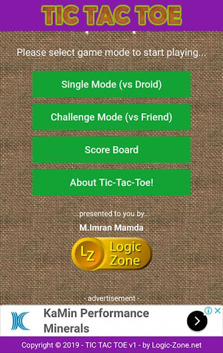 Tic Tac Toe Screen 2