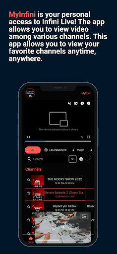 Android application MyInfini screenshort