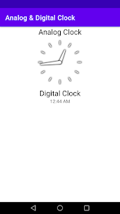 Analog & Digital Clock