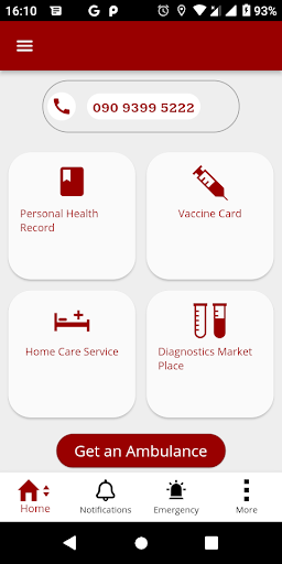 Android application Omanda Health Tech screenshort