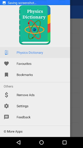 Android application Physics Dictionary screenshort