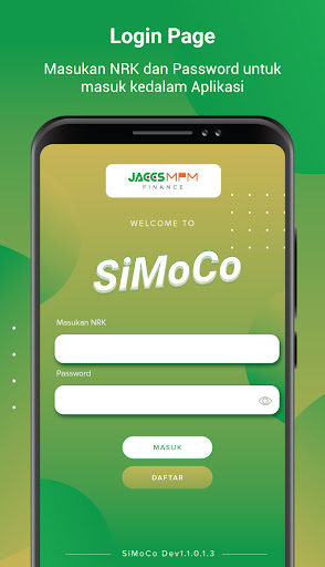 Android application SiMoCo - JMFI screenshort