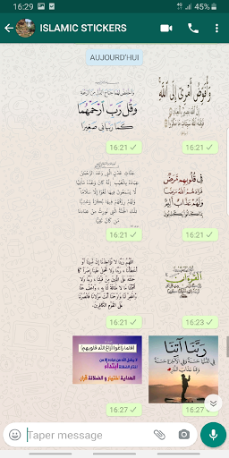 Android application Islamic Stickers for whatsapp screenshort