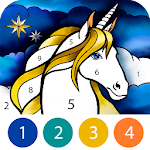Cover Image of Download Unicorn Color by Number Book  APK