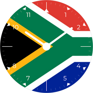 South Africa Analog Watch Face