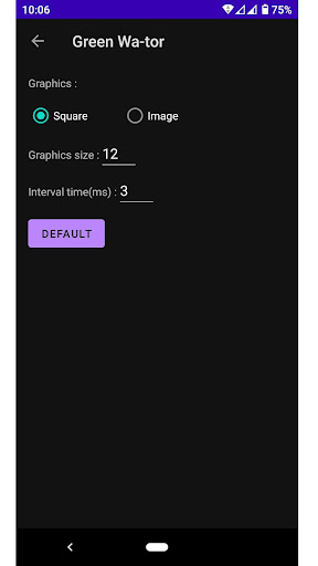Green Wa-tor Screen 3