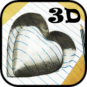 3D pencil drawing