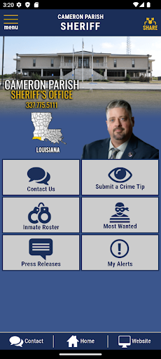 Android application Cameron Parish Sheriffs Office screenshort