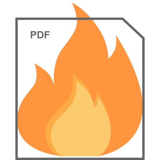 Fire PDF Compress  Icon