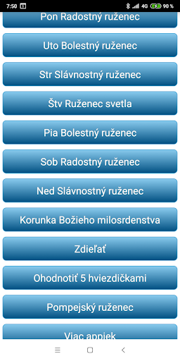 Android application Ruženec Slovensky Text screenshort