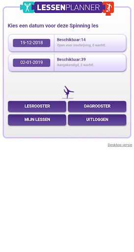 Living Well Lessenplanner Screen 2